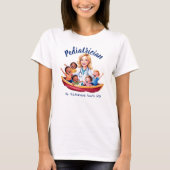 pediatric doctor antistress boat with children tシャツ (正面)
