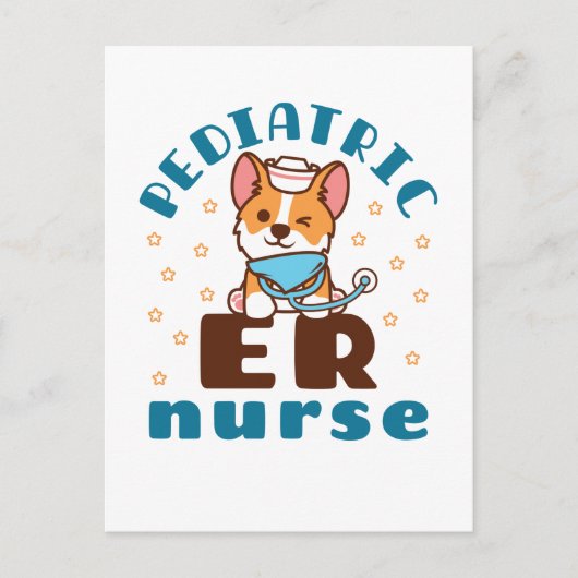Pediatric ER Nurse ポストカード (正面)