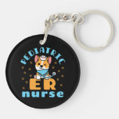 Pediatric ER Nurse Peds Nursing キーホルダー (裏面)