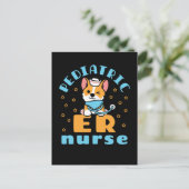 Pediatric ER Nurse Peds Nursing ポストカード (スタンド正面)