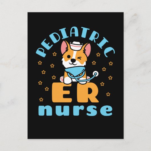 Pediatric ER Nurse Peds Nursing ポストカード (正面)