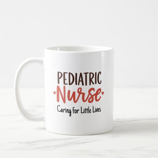 Pediatric Nurse – Caring for Little Lives コーヒーマグカップ (左)