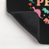 Pediatric Nurse Crew Cute Colorful Dinosaur Heart  マウスパッド (コーナー)