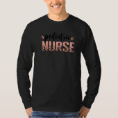 Pediatric Nurse Leopard Print Nursing School Women Tシャツ (正面)