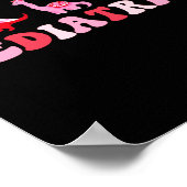 Pediatric Nurse Peds Nursing Cute Dinosaurs Valent ポスター (角)