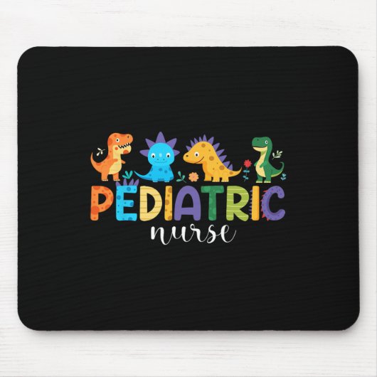 Pediatric Nurse Peds Nursing Dinosaur Appreciation マウスパッド (正面)