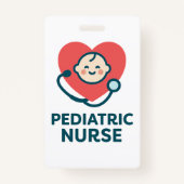Pediatric Nurse Vital Signs Badge Buddy バッジ (裏面)