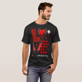 Pediatric Peds Nurse Valentines Day Love Heart Ste Tシャツ (正面フル)