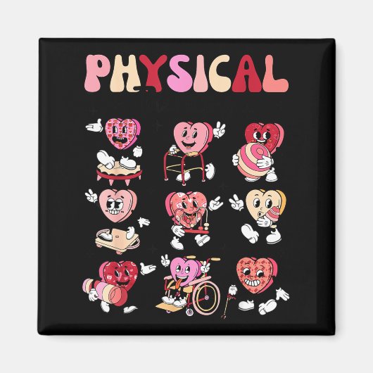 Pediatric Physical Therapy Pt Pta Happy Valentine' マグネット (正面)