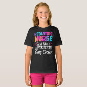 Pediatric RN Nursing Rainbow Pediatric Peds Nurse  Tシャツ (正面フル)