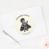 Pediatric Therapy Superhero Reward Sticker ラウンドシール (封筒)