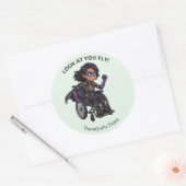 Pediatric Therapy Superhero Reward Sticker ラウンドシール (封筒)