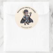 Pediatric Therapy Superhero Reward Sticker ラウンドシール (バッグ)
