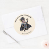 Pediatric Therapy Superhero Reward Sticker ラウンドシール (封筒)