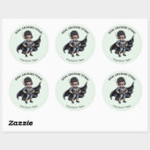 Pediatric Therapy Superhero Reward Sticker ラウンドシール (シート)