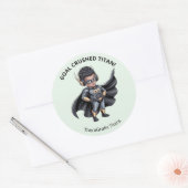 Pediatric Therapy Superhero Reward Sticker ラウンドシール (封筒)