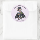Pediatric Therapy Superhero Reward Sticker ラウンドシール (バッグ)