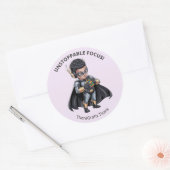 Pediatric Therapy Superhero Reward Sticker ラウンドシール (封筒)