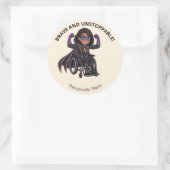 Pediatric Therapy Superhero Reward Sticker ラウンドシール (バッグ)