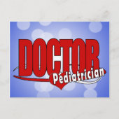 PEDIATRICIANロゴの博士 ポストカード (正面)