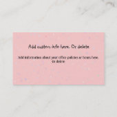 Pediatrician.Baby Doctor.Clinic.Appointmentは思い出します 予約カード (裏面)