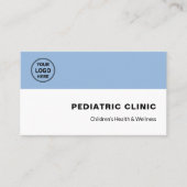 Pediatrician Pediatric Clinic Doctor Logo QR  名刺 (正面)