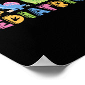 Pediatrics Pediatric Squad Nurse Dinosaur Cute Ped ポスター (角)