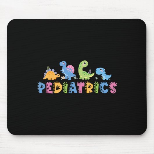 Pediatrics Pediatric Squad Nurse Dinosaur Cute Ped マウスパッド (正面)