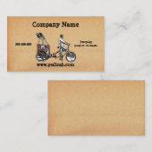 Pedicabのヴィンテージの紙の名刺 名刺 (正面/裏面)