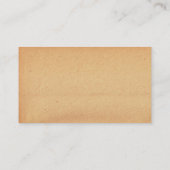 Pedicabのヴィンテージの紙の名刺 名刺 (裏面)