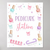 Pedicure Station Mani-Pedi Party Manicure Spa Girl ポスター (正面)