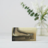 Pedicuristか足またはつま先の専門家の名刺 予約カード (スタンド正面)