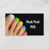 Pedicurist Technician Nail Tech Vcard QR 名刺 (正面)