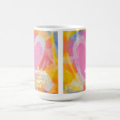 Pedie Wolfondによるハートマグ芸術に感謝 コーヒーマグカップ (中央)