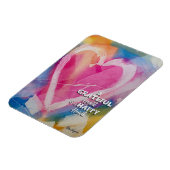 Pedie Wolfondによる感謝の幸せなハートマグネットアート マグネット (左側)