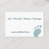 Pediküre Fusspflege 名刺 (裏面)