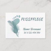 Pediküre Fusspflege 名刺 (正面)