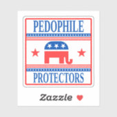 Pedo Protectors, Funny Anti-Trump Epstein シール (シート)