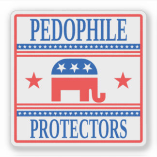 Pedo Protectors, Funny Anti-Trump Epstein シール