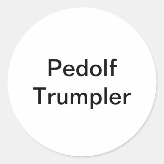 Pedolf Trumpler Hankamer Artjunkhaus Fun Comic Art ラウンドシール (正面)