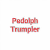 Pedolph Trumpler Hankamer Artjunkhaus Comic Art シール (正面)