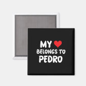 Pedro - 私の心はPedroのもの - 愛 マグネット (正面/裏面)