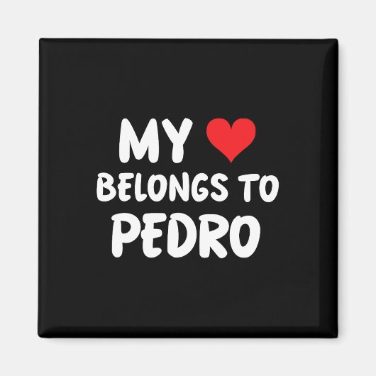 Pedro - 私の心はPedroのもの - 愛 マグネット (正面)