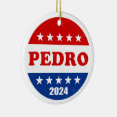Pedro 2024キャンペ大統領のーンボタン セラミックオーナメント (右)