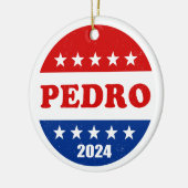 Pedro 2024キャンペ大統領のーンボタン セラミックオーナメント (左)