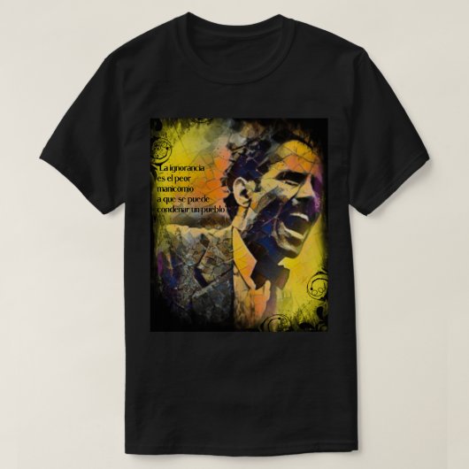 Pedro Albizu Campos  Tシャツ (デザイン正面)