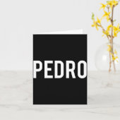 Pedro - Cool New Funny Name Fan Gift Tee  カード (黄色い花)
