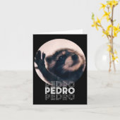 Pedro Racoon Dance Popular Internet Meme Mapache D カード (黄色い花)