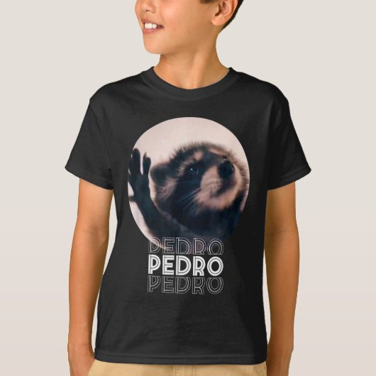 Pedro Racoon Dance Popular Internet Meme Mapache D Tシャツ (正面)