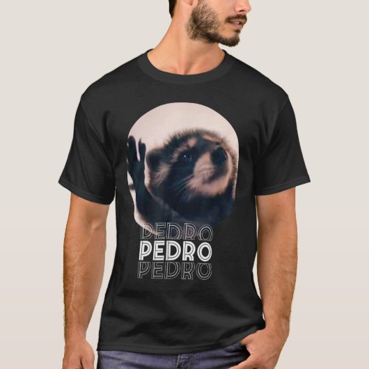 Pedro Racoon Dance Popular Internet Meme Mapache D Tシャツ (正面)